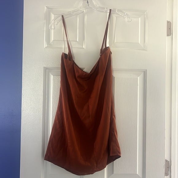 Mini dress brown dress - Picture 3 of 3